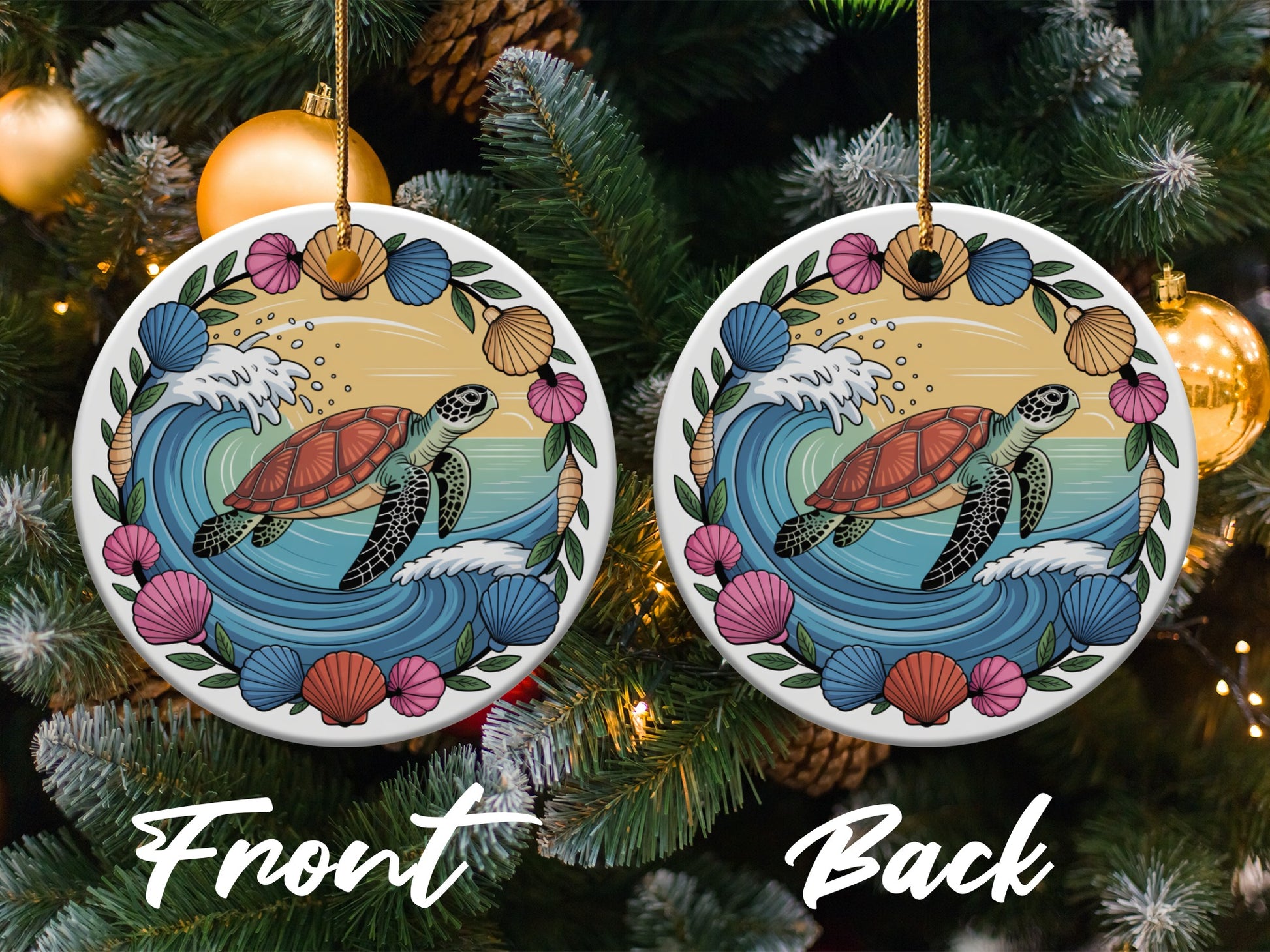 Sea Turtle Christmas Tree Ornament product