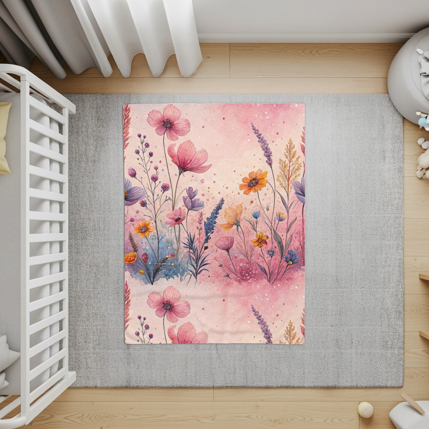 Watercolor Floral Garden Dreams Artistic Design - Walk Greener