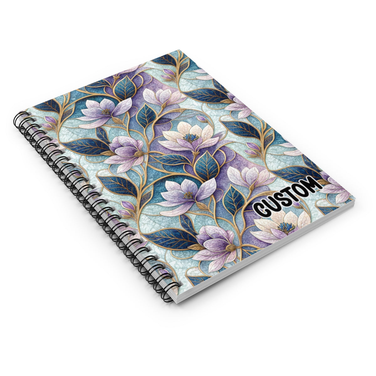 Custom Floral Design Notebook Customizable Agenda
