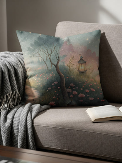 Enchanted Garden at Dusk Decorative Pillow Product