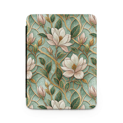 Floral Green and Gold Design iPad Case
