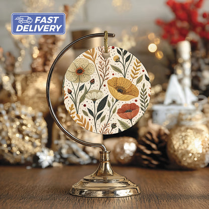 Floral Festive Ornament for Christmas Tree Decoration