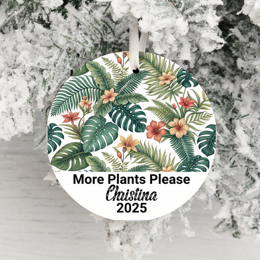 More Plants Please Personalized Ornament product