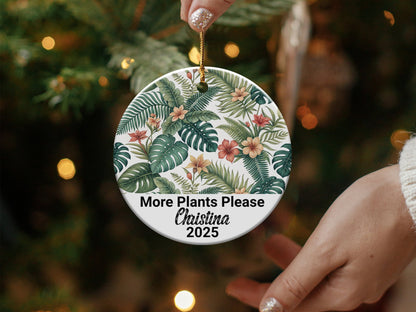 More Plants Please Custom Christmas Ornament product