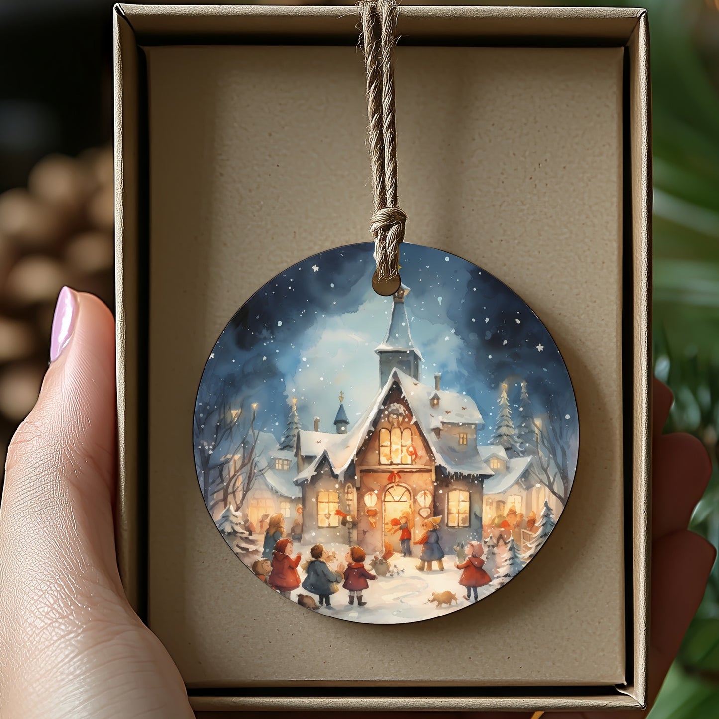 Festive Abode Hand-Painted Christmas Tree Ornament product