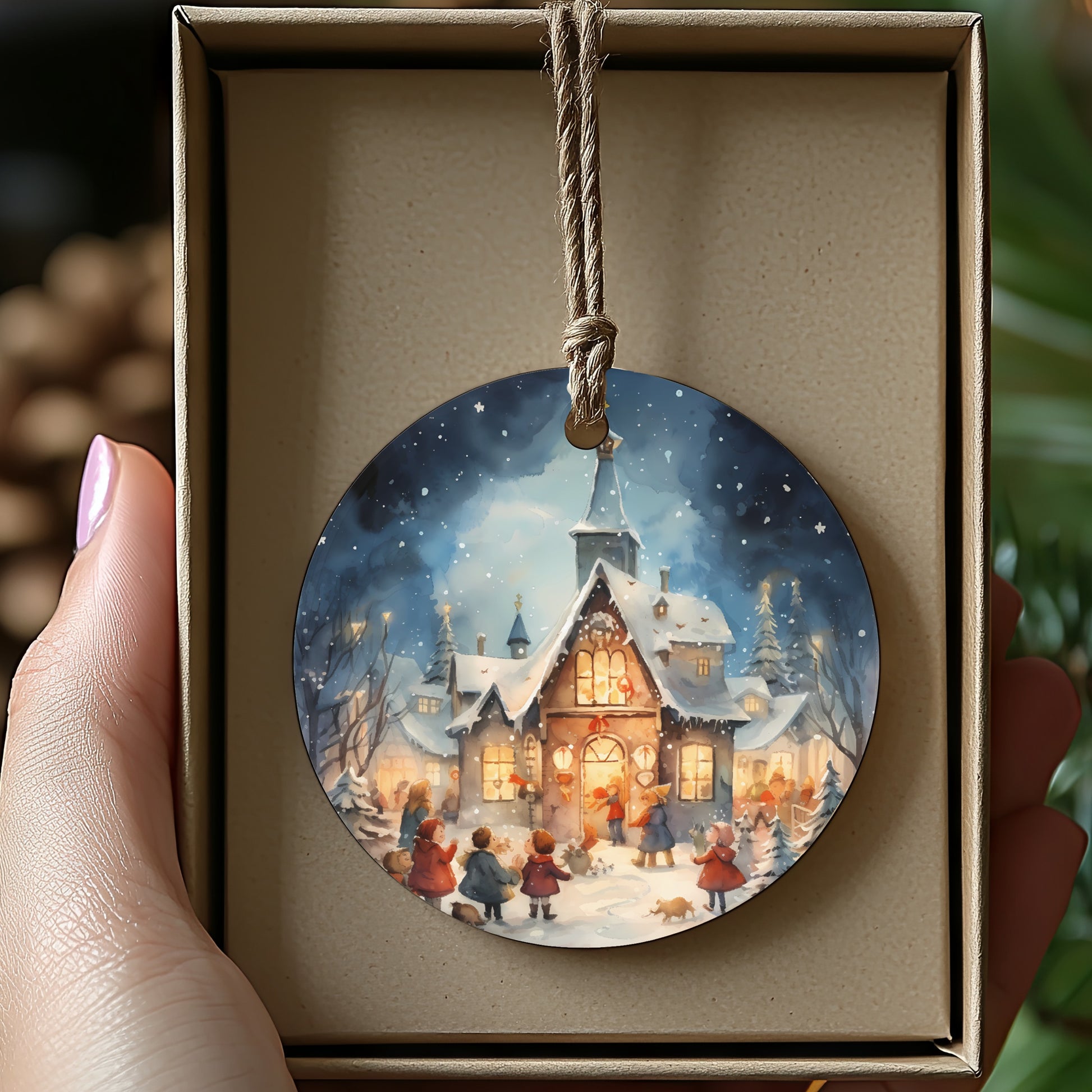 Festive Abode Hand-Painted Christmas Tree Ornament product