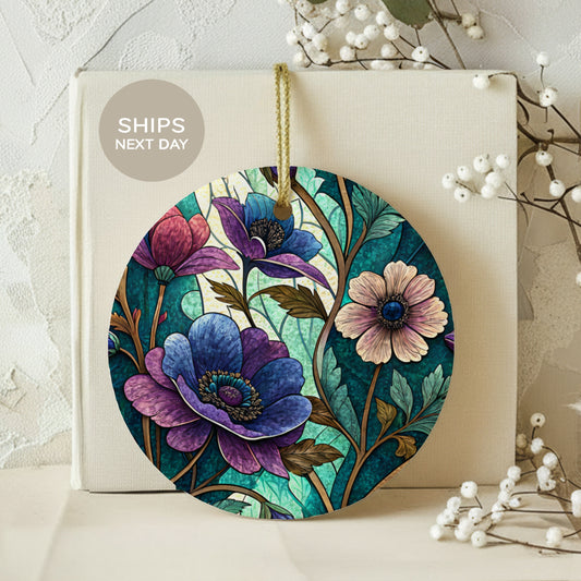 Floral Ornament Ships Next Day for Quick Delivery