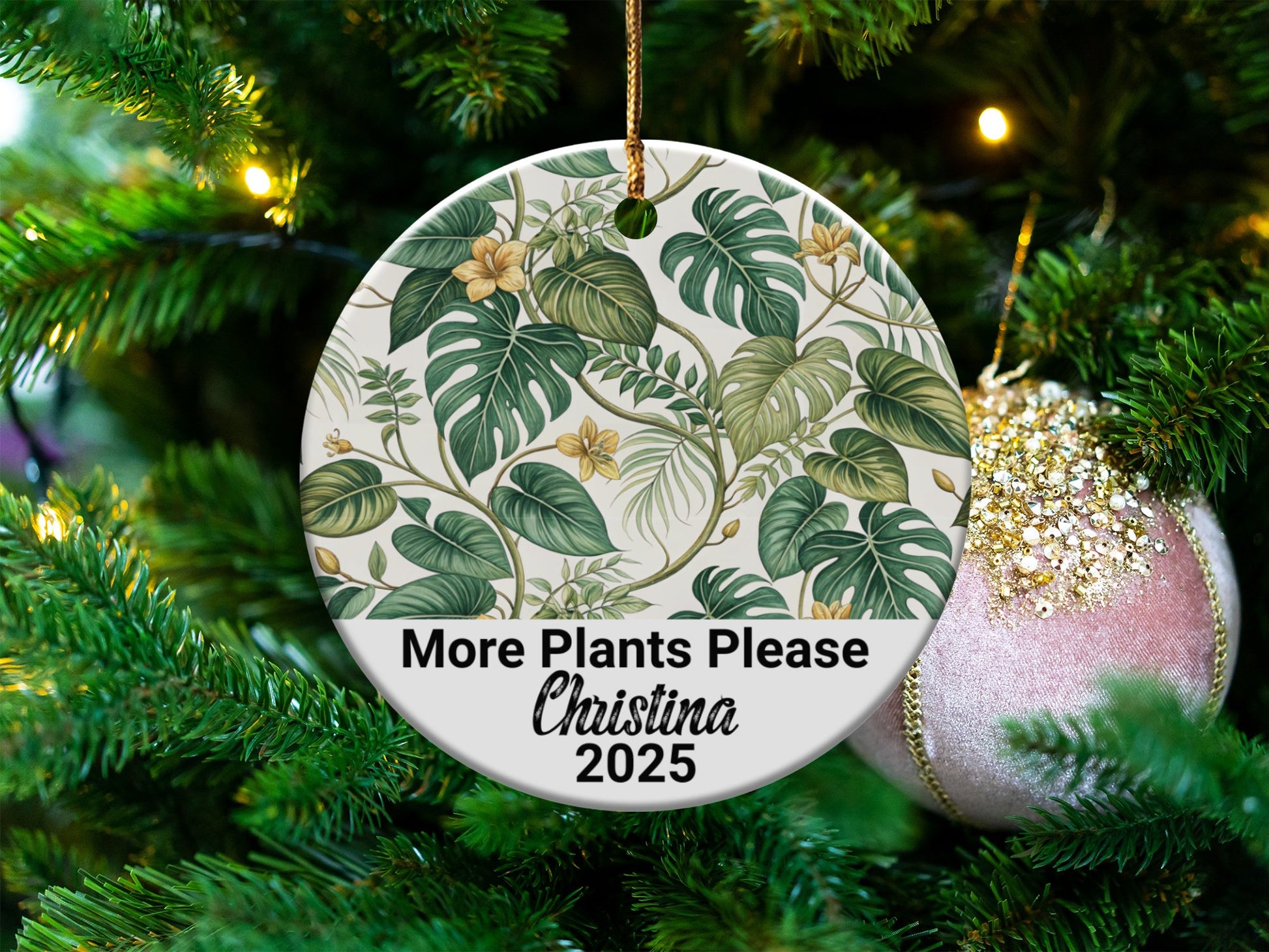More Plants Please Christina 2025 Ornament product type