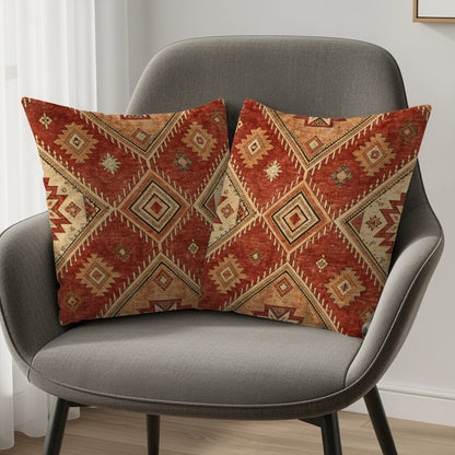 Ethnic Aztec Inspired Geometric Patterns Pillows & Pillow Cases - Walk Greener