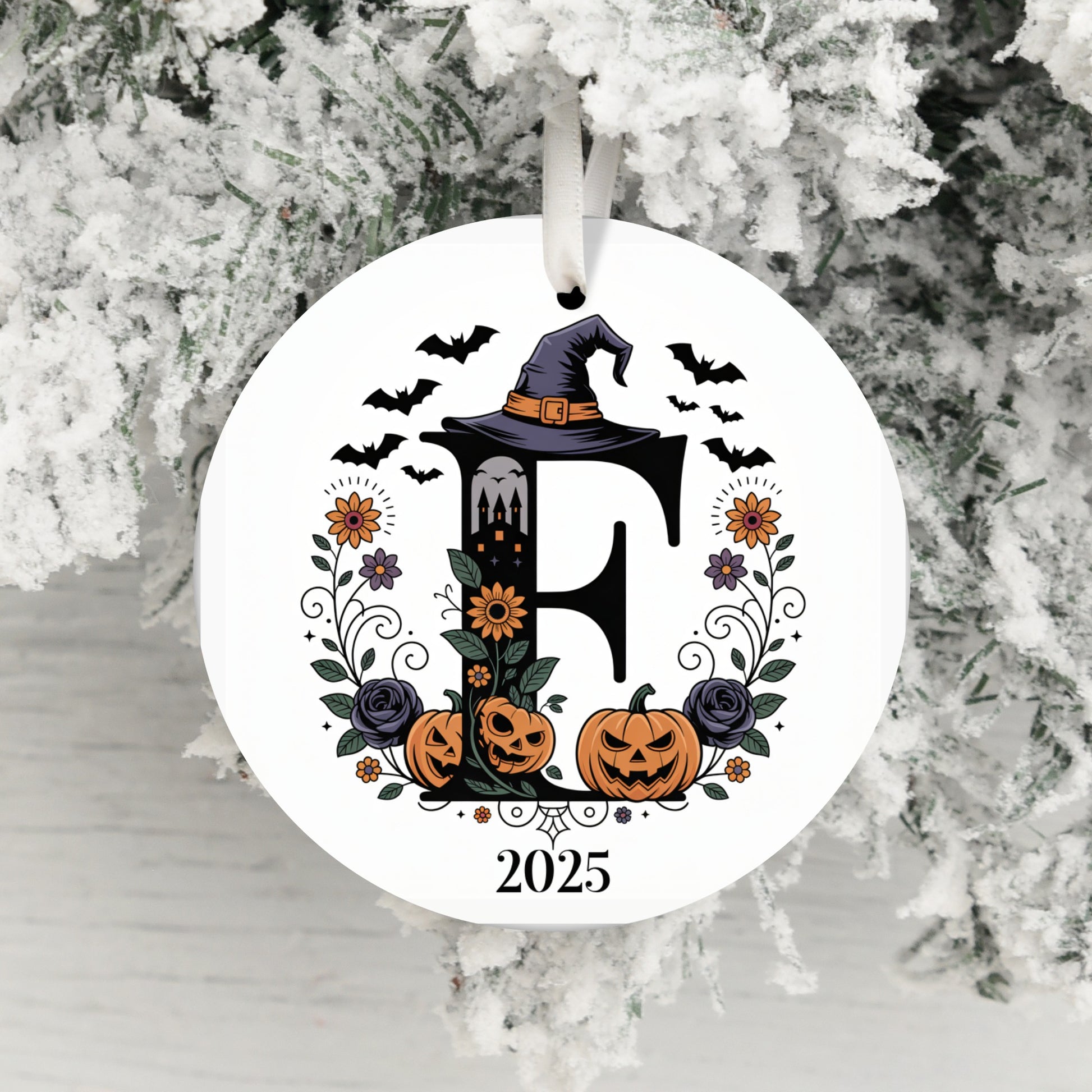 Personalized Halloween Ornament Custom Product