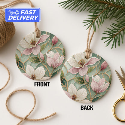 Botanical Floral Design Hanging Ornament Gift Tags