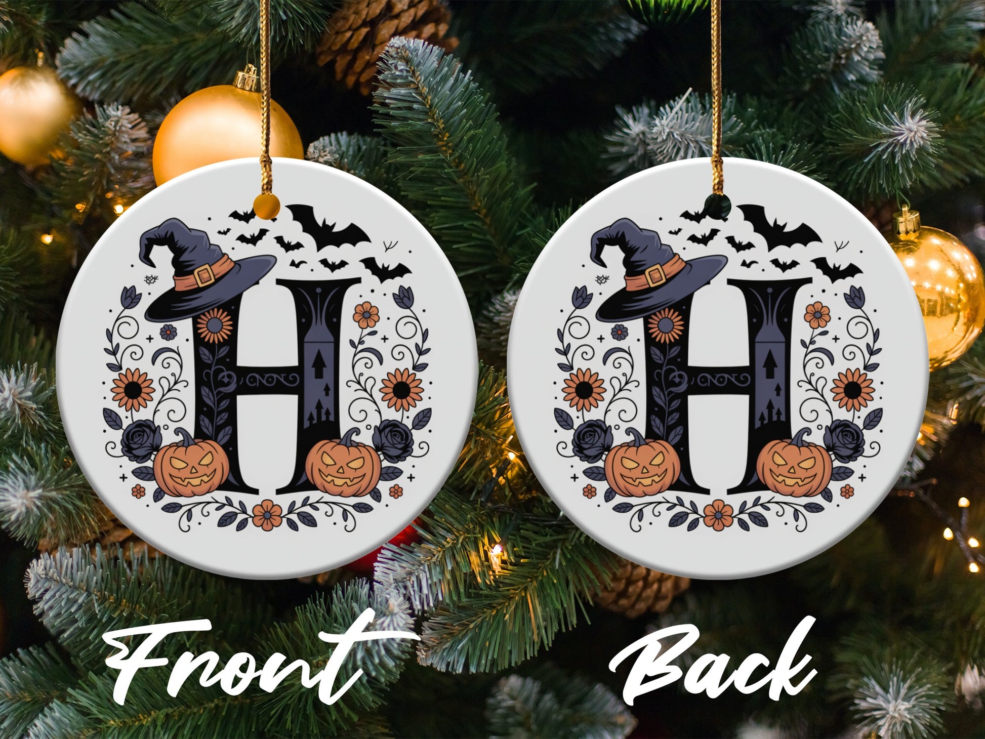Personalized Halloween Ornaments Witch Hat Decor product type