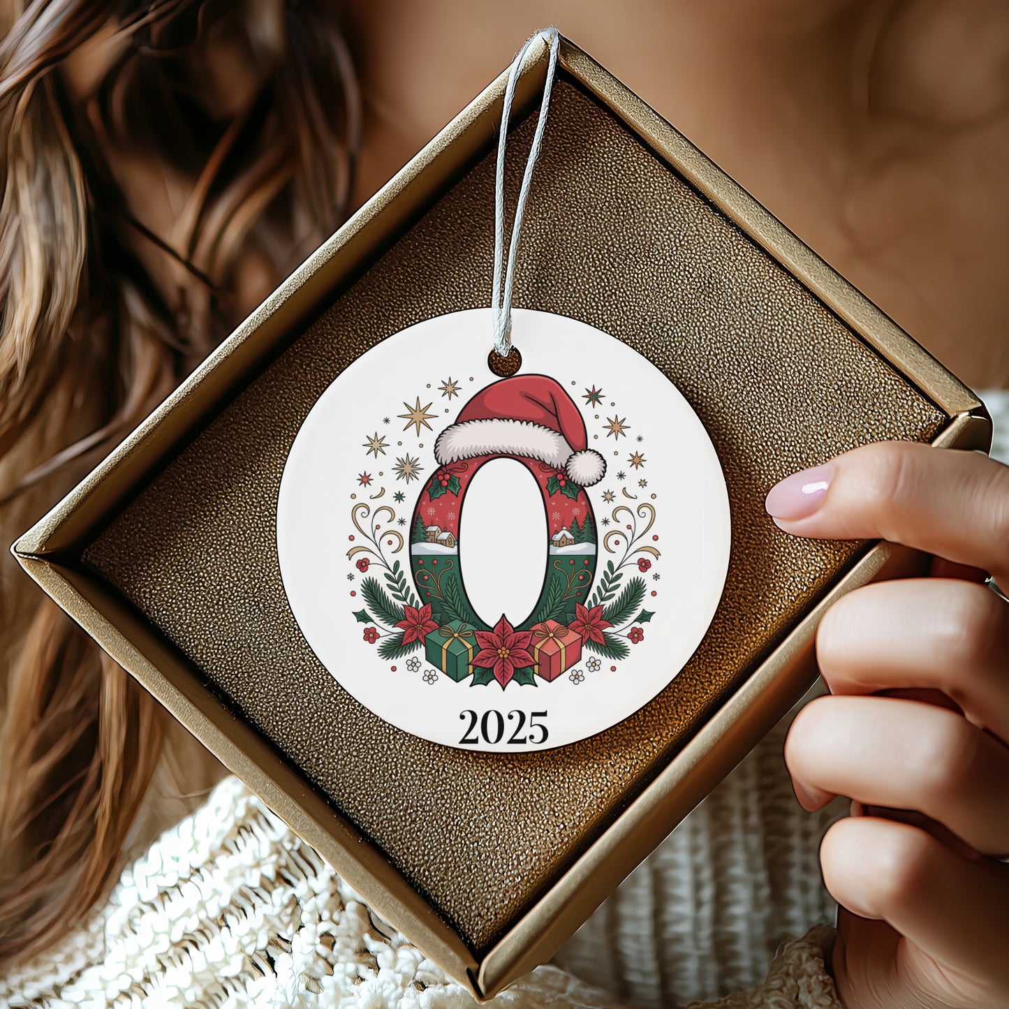 Personalized 2025 Christmas Ornament Festive Holiday Product