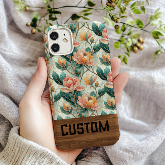 Floral Custom Phone Case with Vibrant Botanical Design