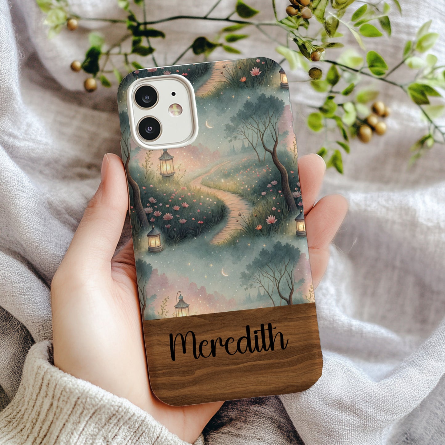 Dreamy Fairytale Path With Lanterns Custom Phone Case - Walk Greener
