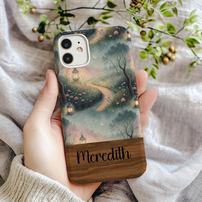 Dreamy Fairytale Path With Lanterns Custom Phone Case - Walk Greener