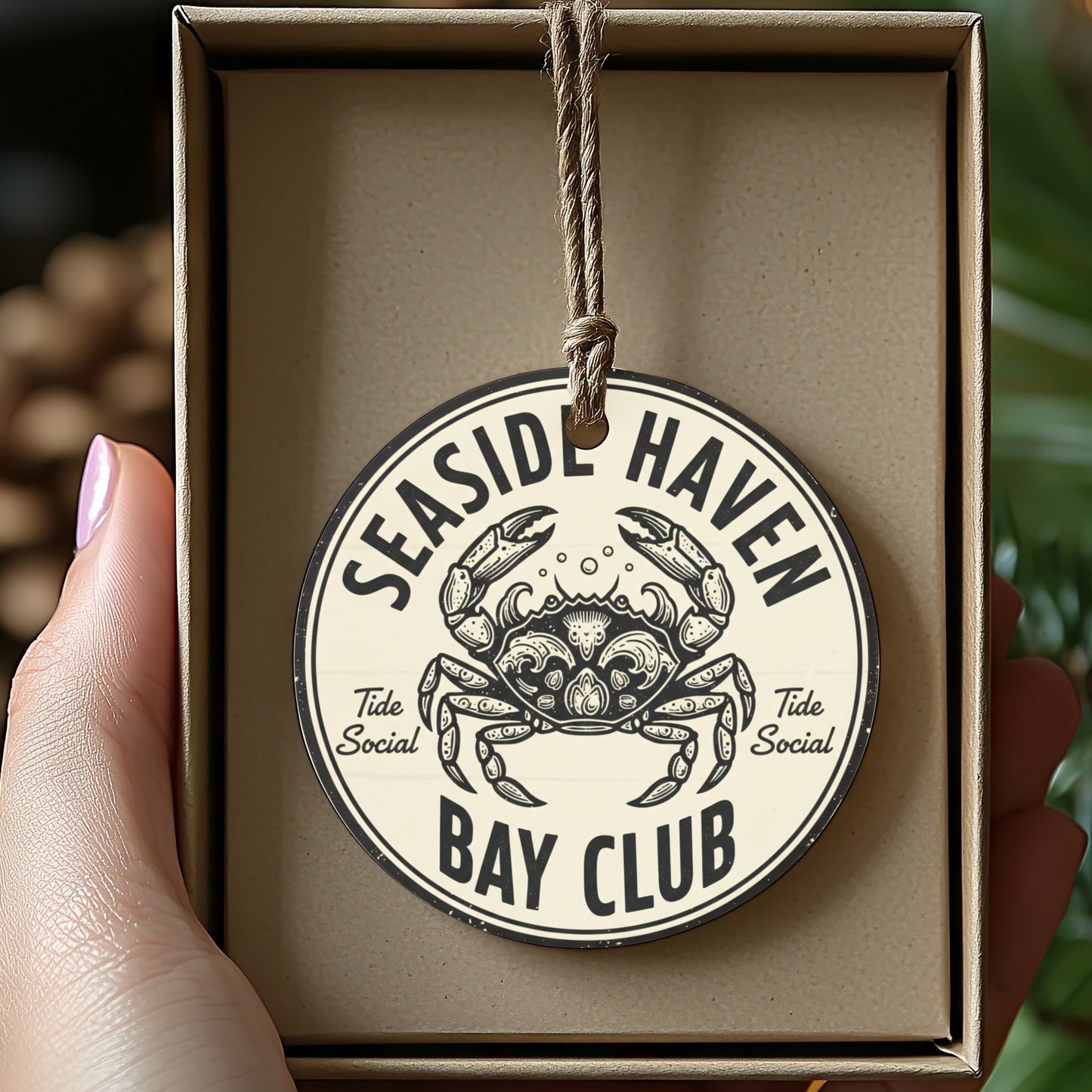 Seaside Haven Bay Club Ornament Coastal Home Decor product