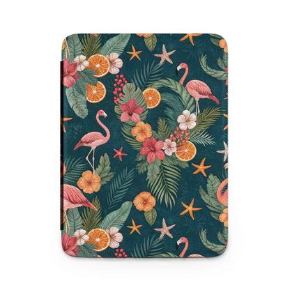 Tropical Floral and Flamingo Themed Notebook Cover