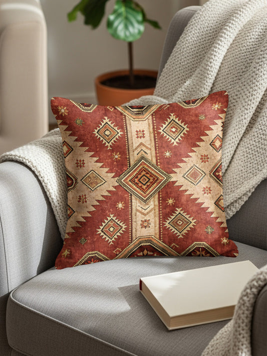 Bohemian Tribal Pattern Printed Cushion for Living Room