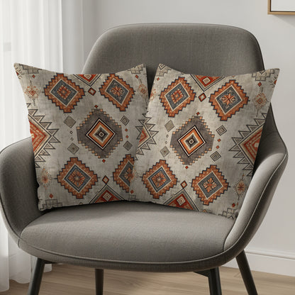 Geometric Pattern Cushions with Southwestern Design