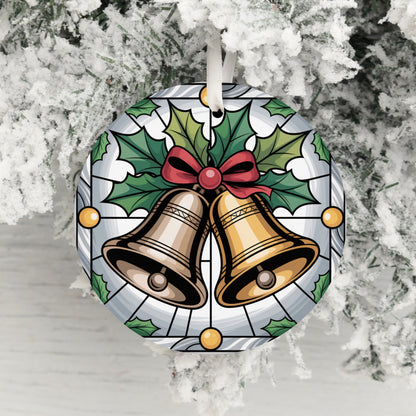 Christmas Bells and Holly Ornament product type