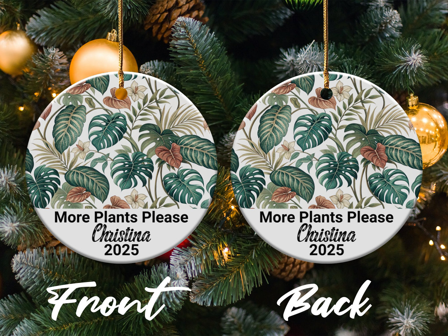 More Plants Please Custom Ornament Holiday product