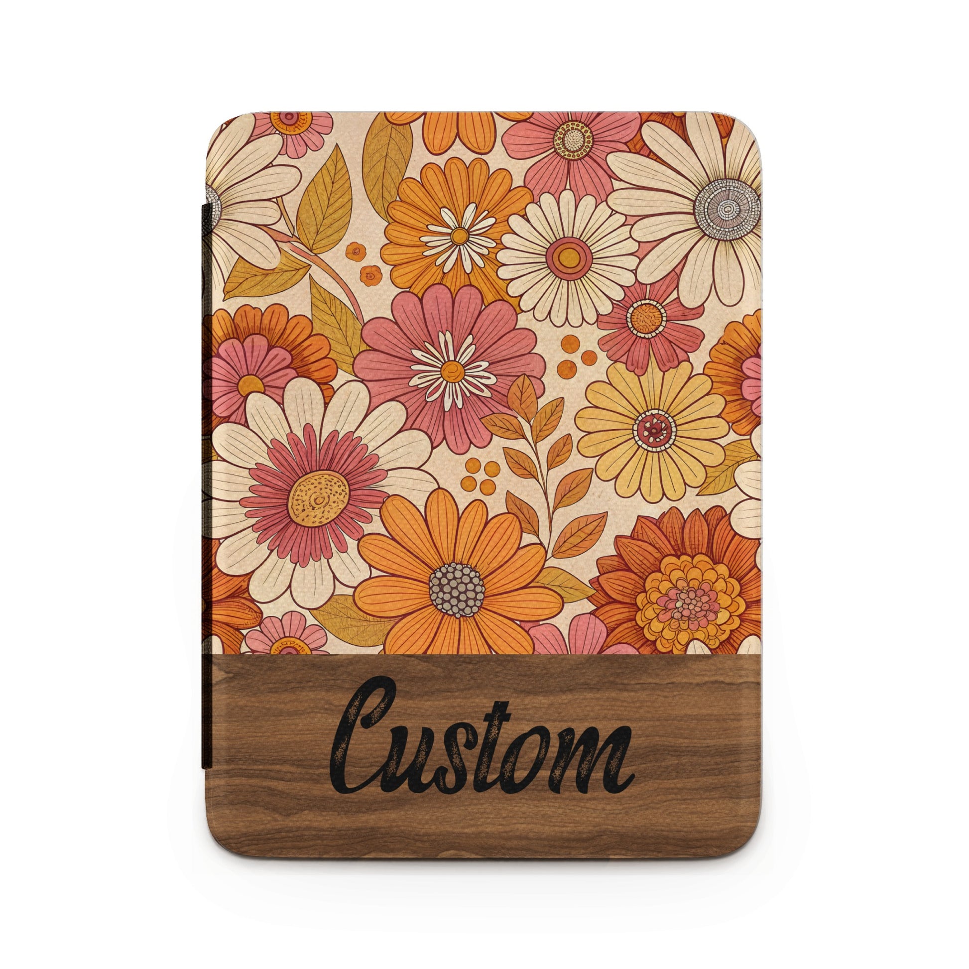 Custom Floral Patterned Cover with Custom Text