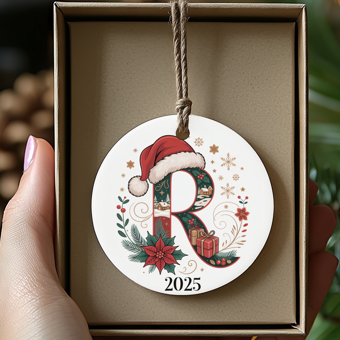 Personalized 2025 Christmas Ornament Festive Holiday product