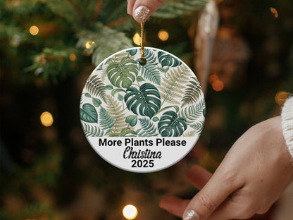 More Plants Please Personalized Ornament product type