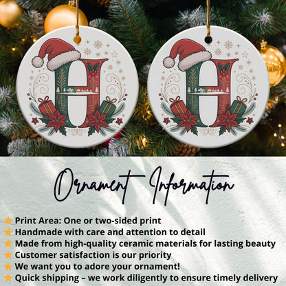 Personalized Christmas Initial Ornament product