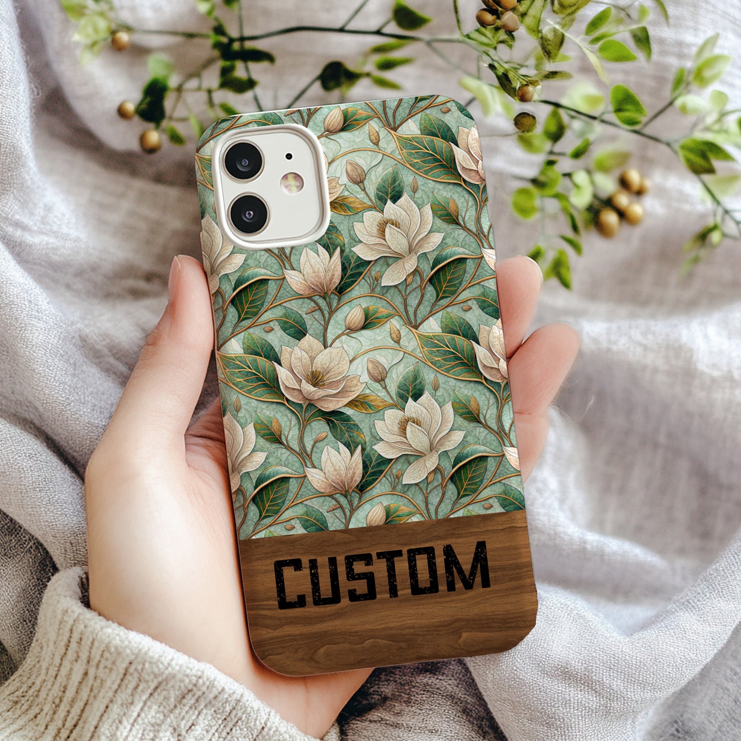 Custom Floral Pattern iPhone Case for Personalized Style