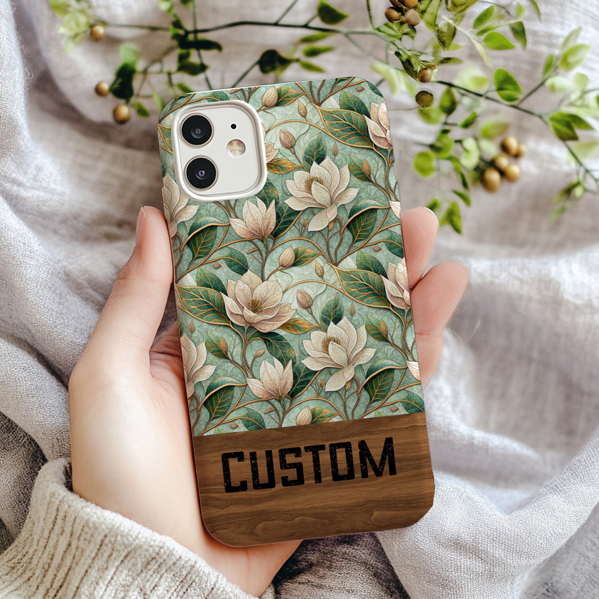 Custom Floral Pattern iPhone Case for Personalized Style