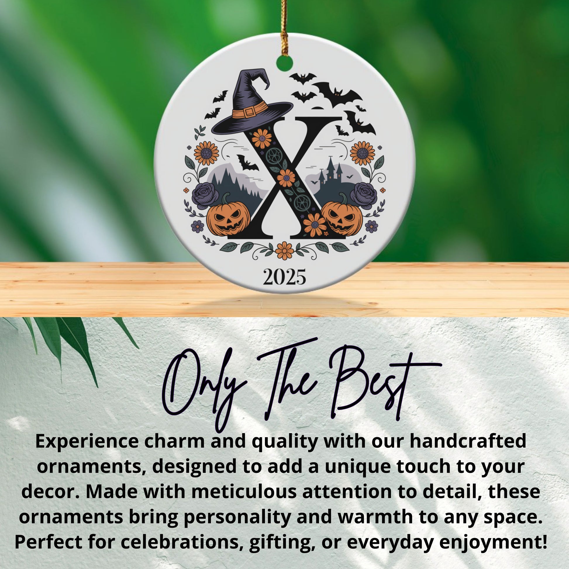 Personalized Halloween Witch Ornament product
