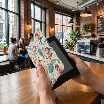 Colorful Cartoon Pattern Protective Tablet Sleeve