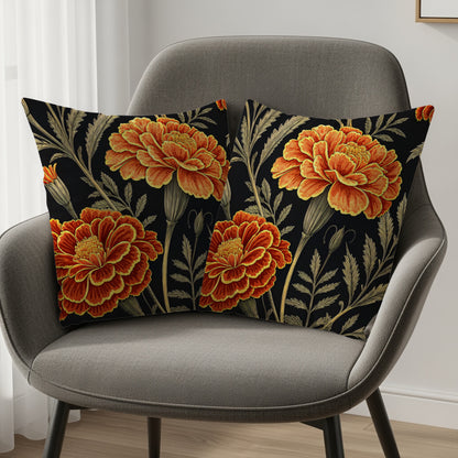 Floral Patterned Decorative Throw Pillow Set