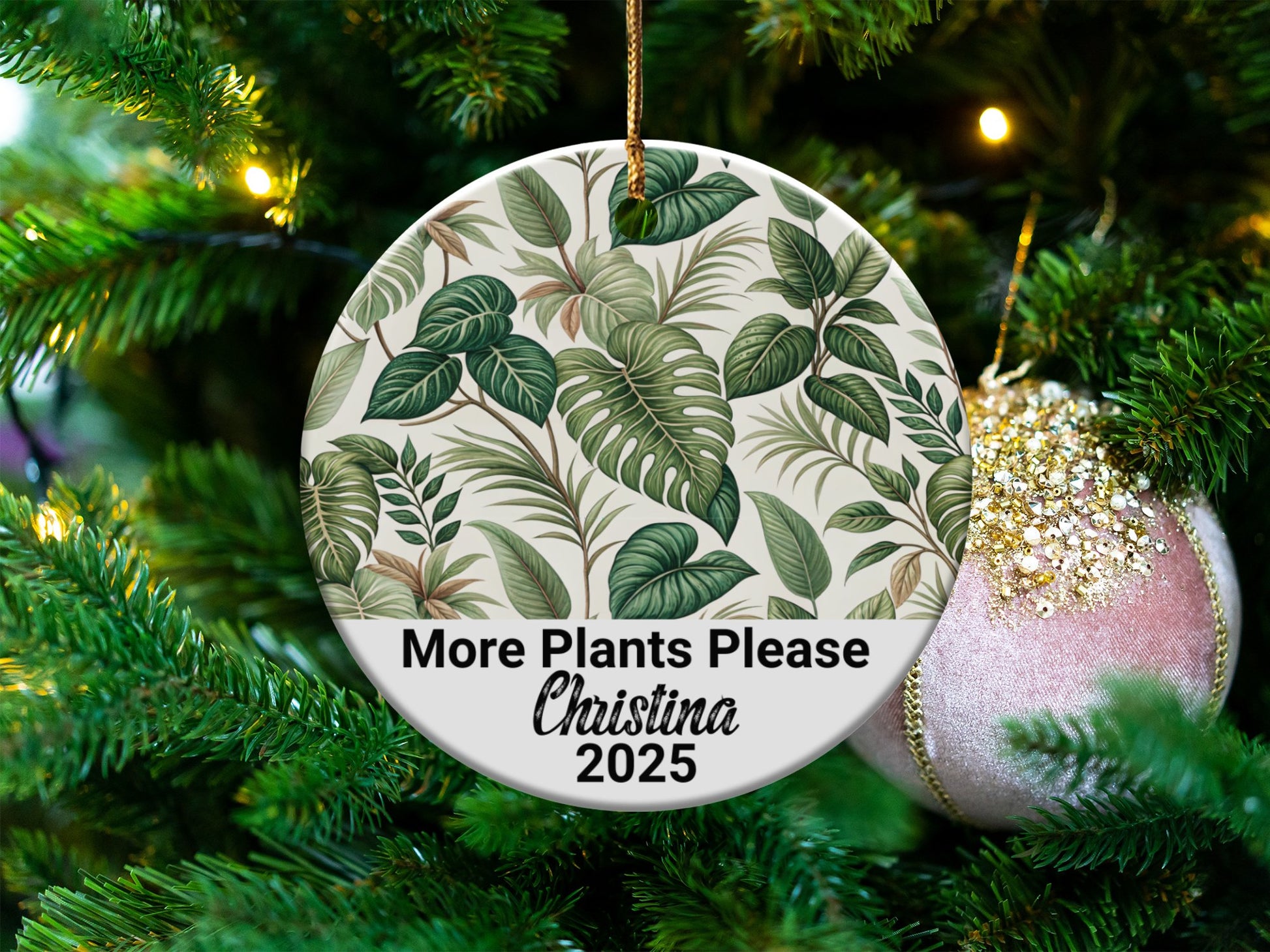 More Plants Please Christina 2025 Ornament product type