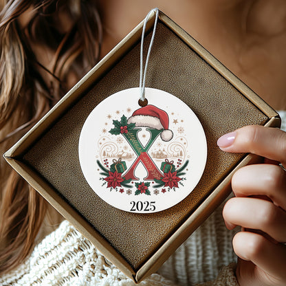 Festive 2025 Christmas Ornament with Santa Hat product