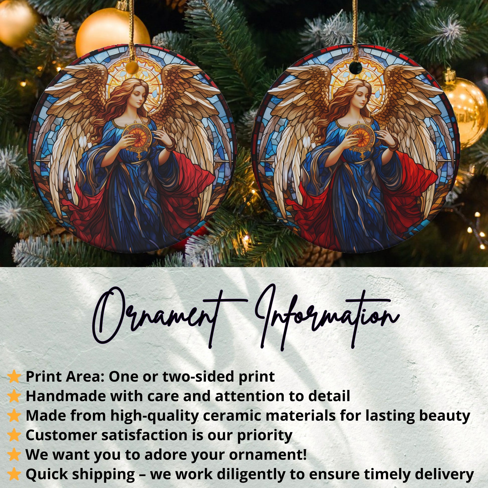 Angel Christmas Ornament Handcrafted Decoration product