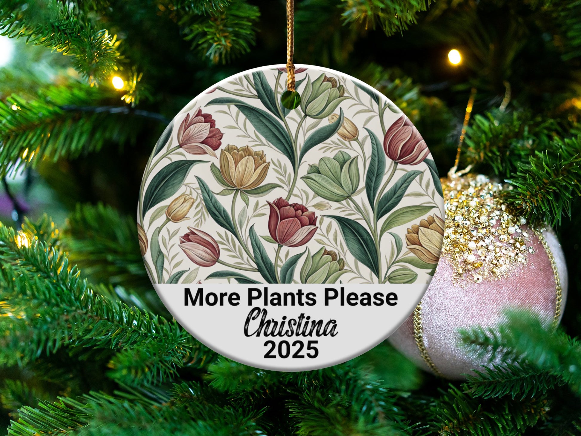 More Plants Please 2025 Custom Holiday Ornament product