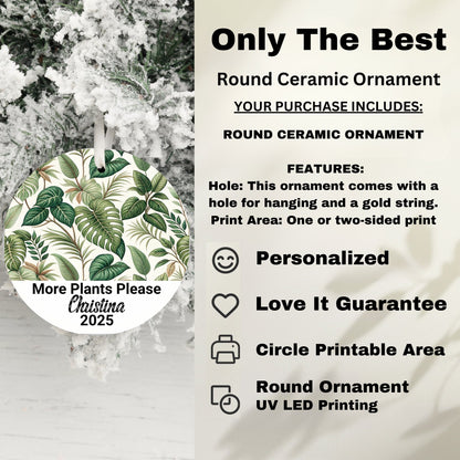 Only The Best Round Ceramic Ornament product type