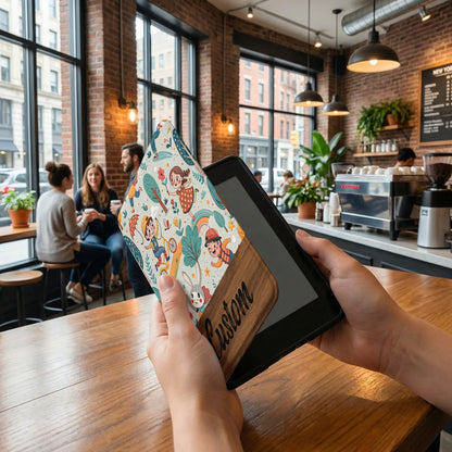 Custom Kids Animal Themed Illustrated Tablet Sleeve