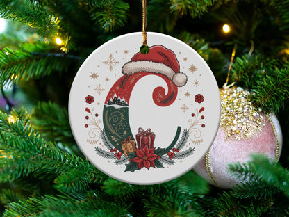 Festive Santa Hat Ornament with Gifts Christmas product