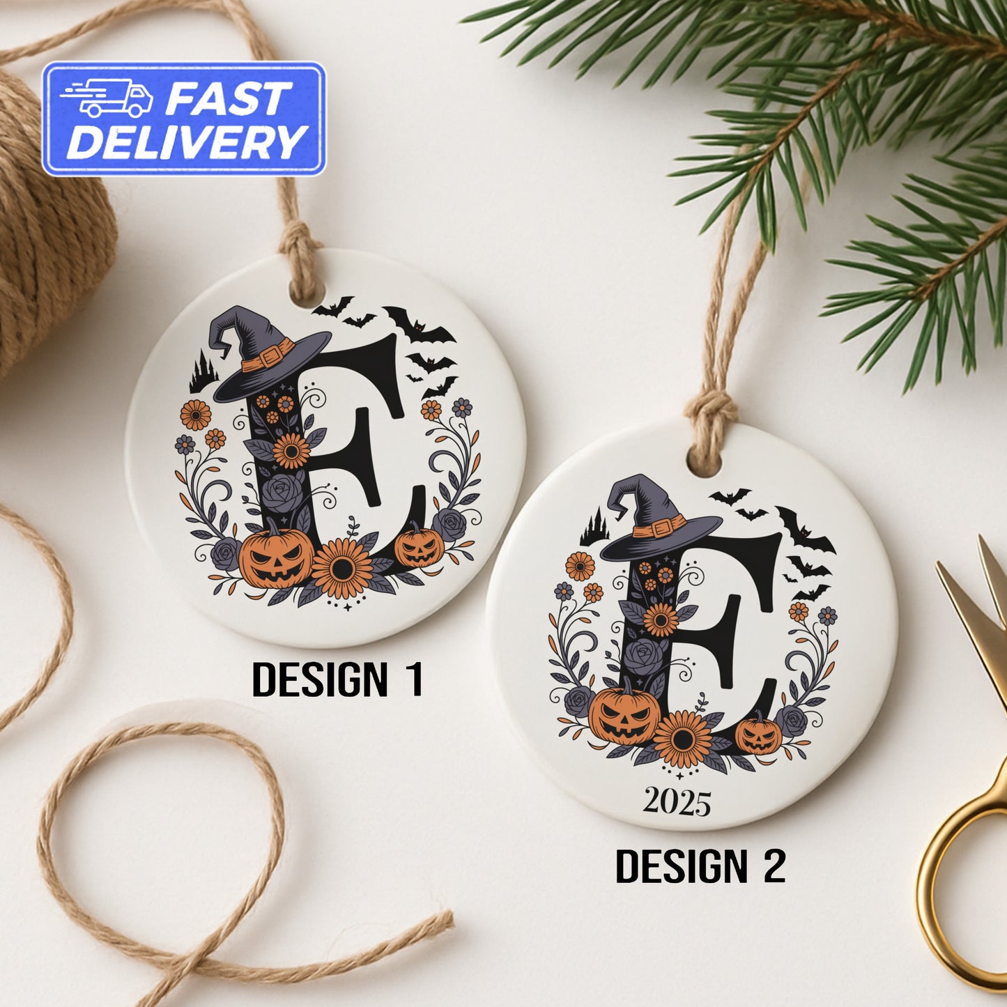 Personalized Halloween Dog Pumpkin Ornament product