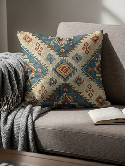 Southwestern Geometric Print Throw Pillow for Home Decor