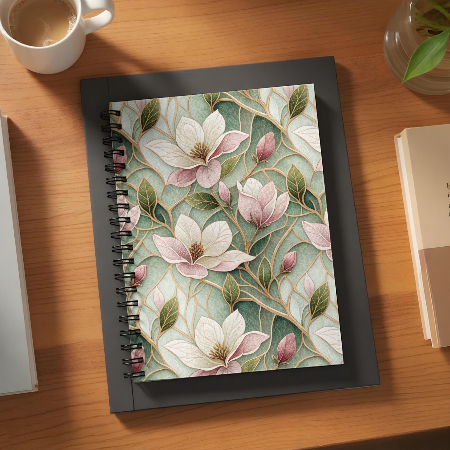 Floral Artwork Spiral Notebook for Stylish Organization