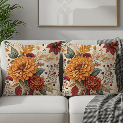 Floral Pattern Decorative Throw Pillow Set product