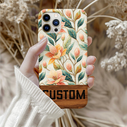Custom Floral Patterned Smartphone Case with Flowers