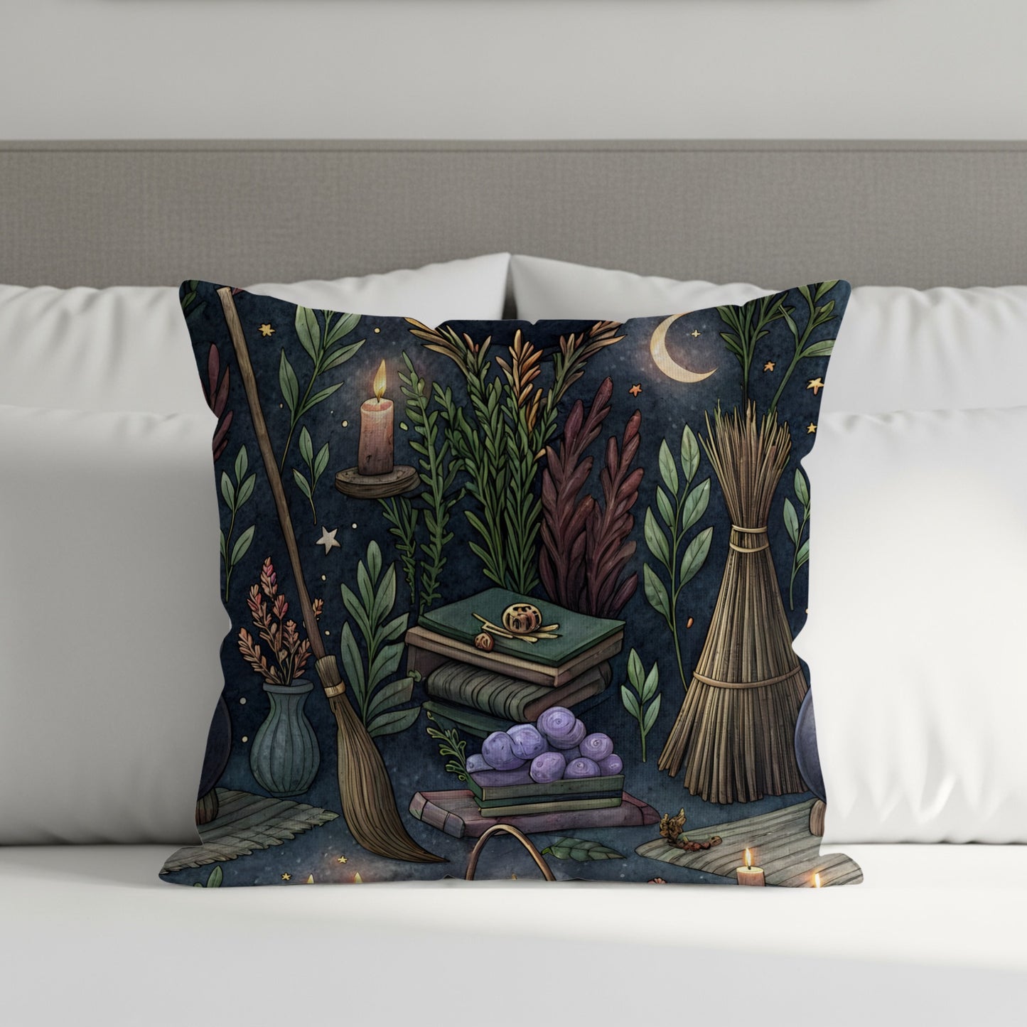 Mystical Nature-Themed Cushion Cover Pillow Decor