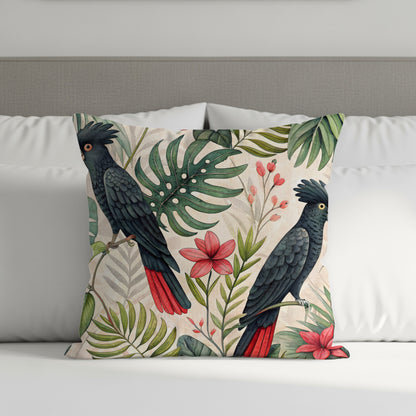 Tropical Birds and Floral Decor Pillow Cushion