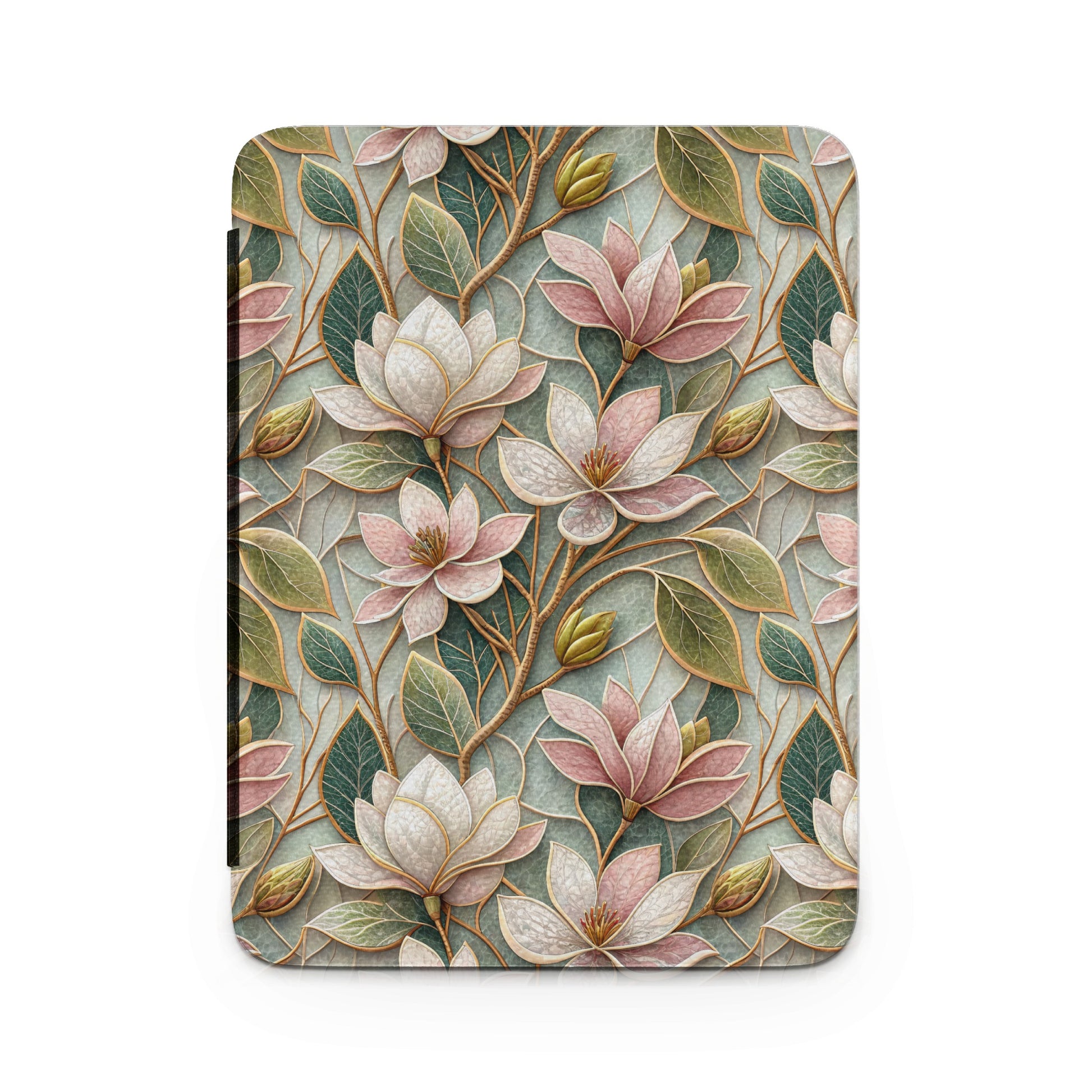 Elegant Floral Design with Pink and Green Accents Cover